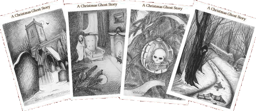 Ghostly Christmas cards